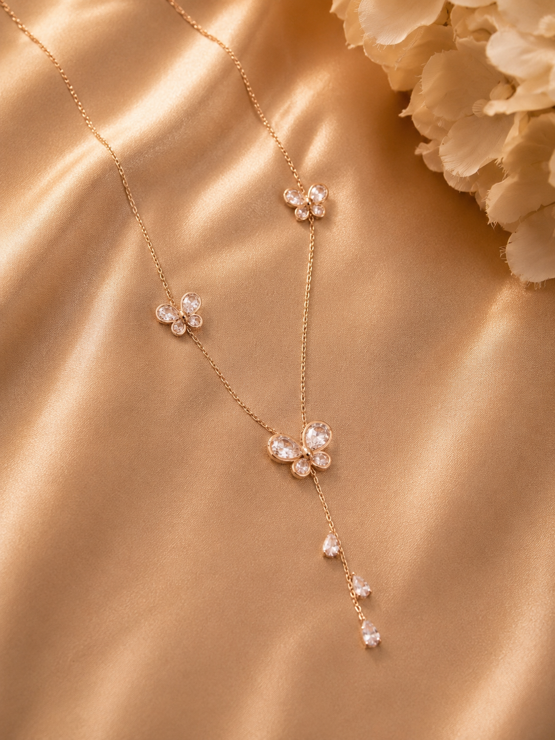 Butterfly Crystal Pendant Necklace
