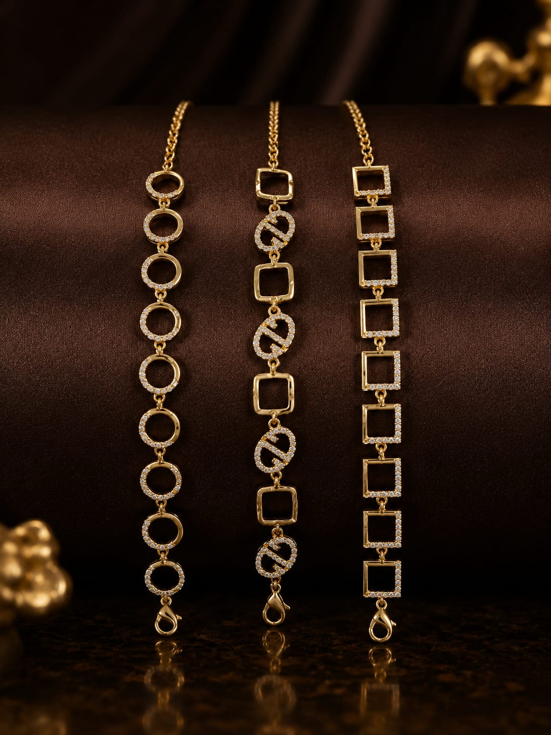 Geometric Gold Bracelet