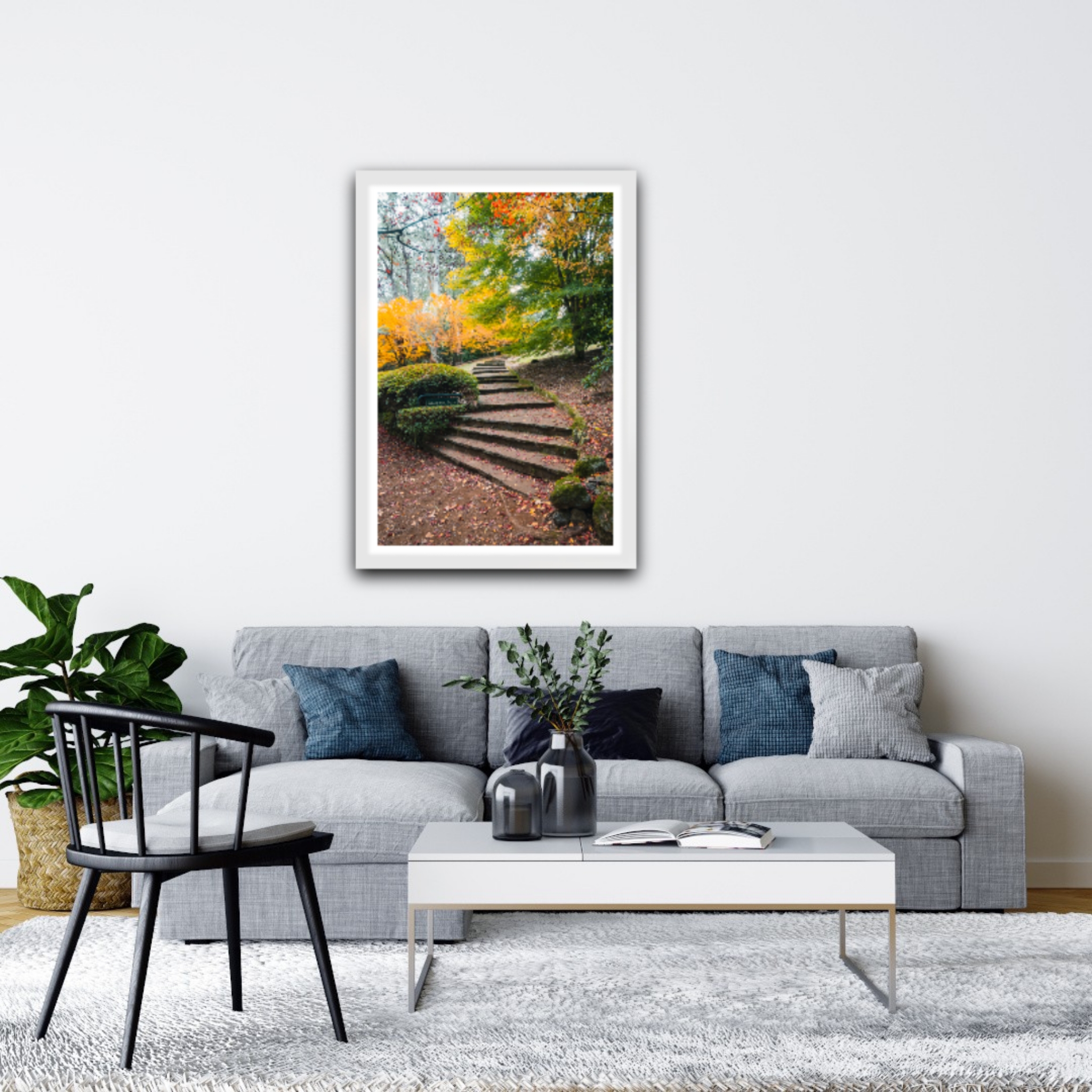 Laburnum stairs during autumn