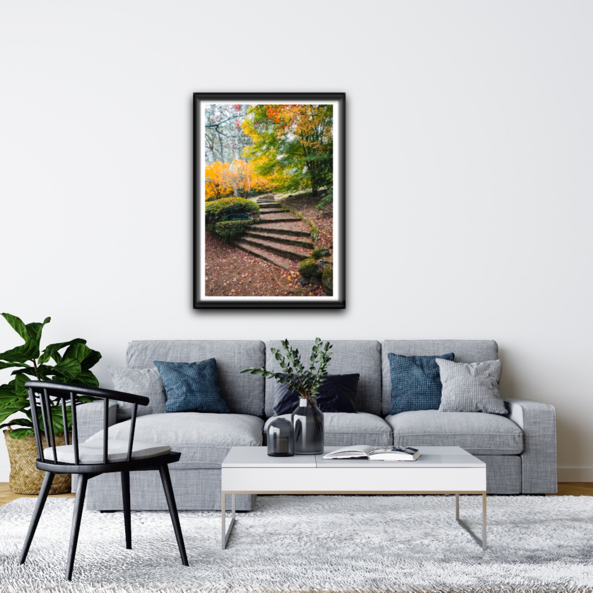 Laburnum stairs during autumn