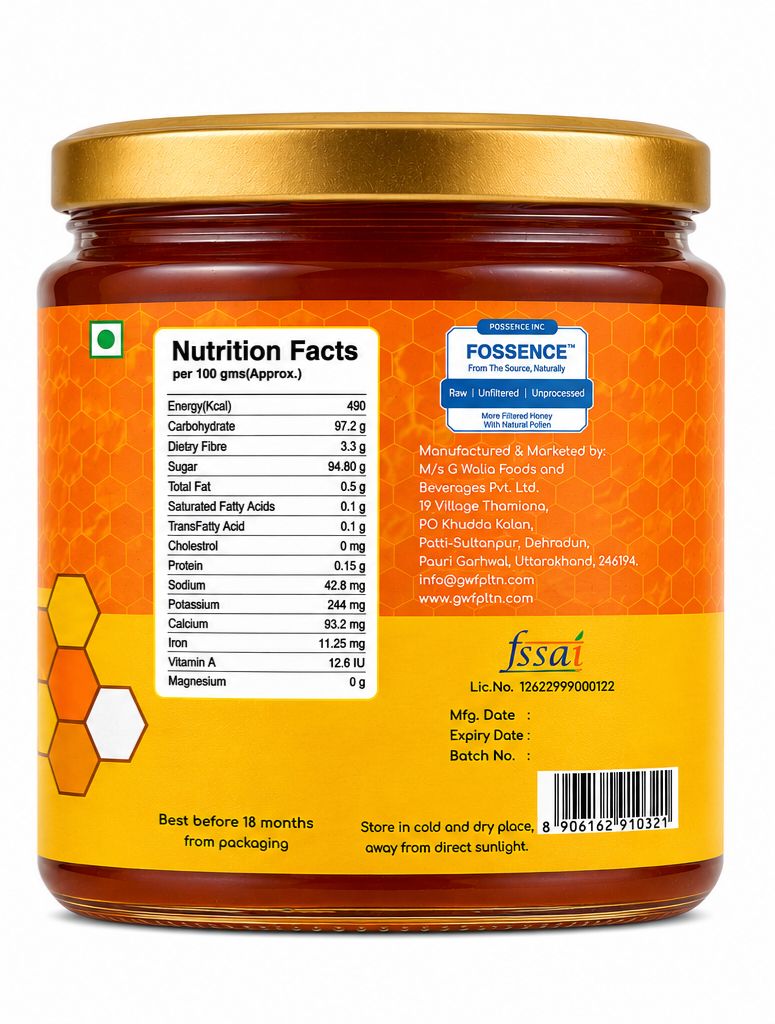 Gwellth Bee Healthy Probiotic Natural Honey