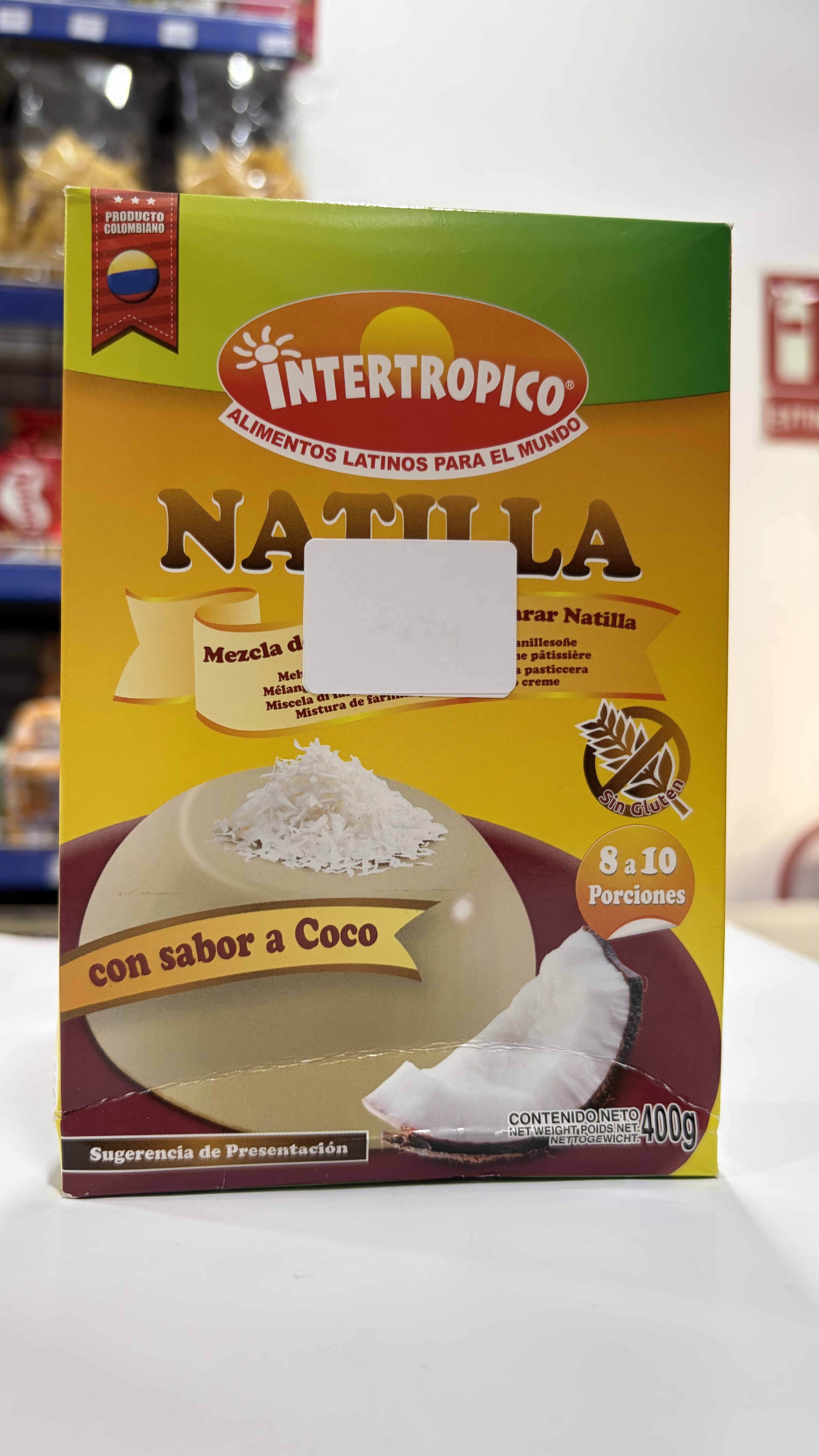 Natilla sabor a coco
