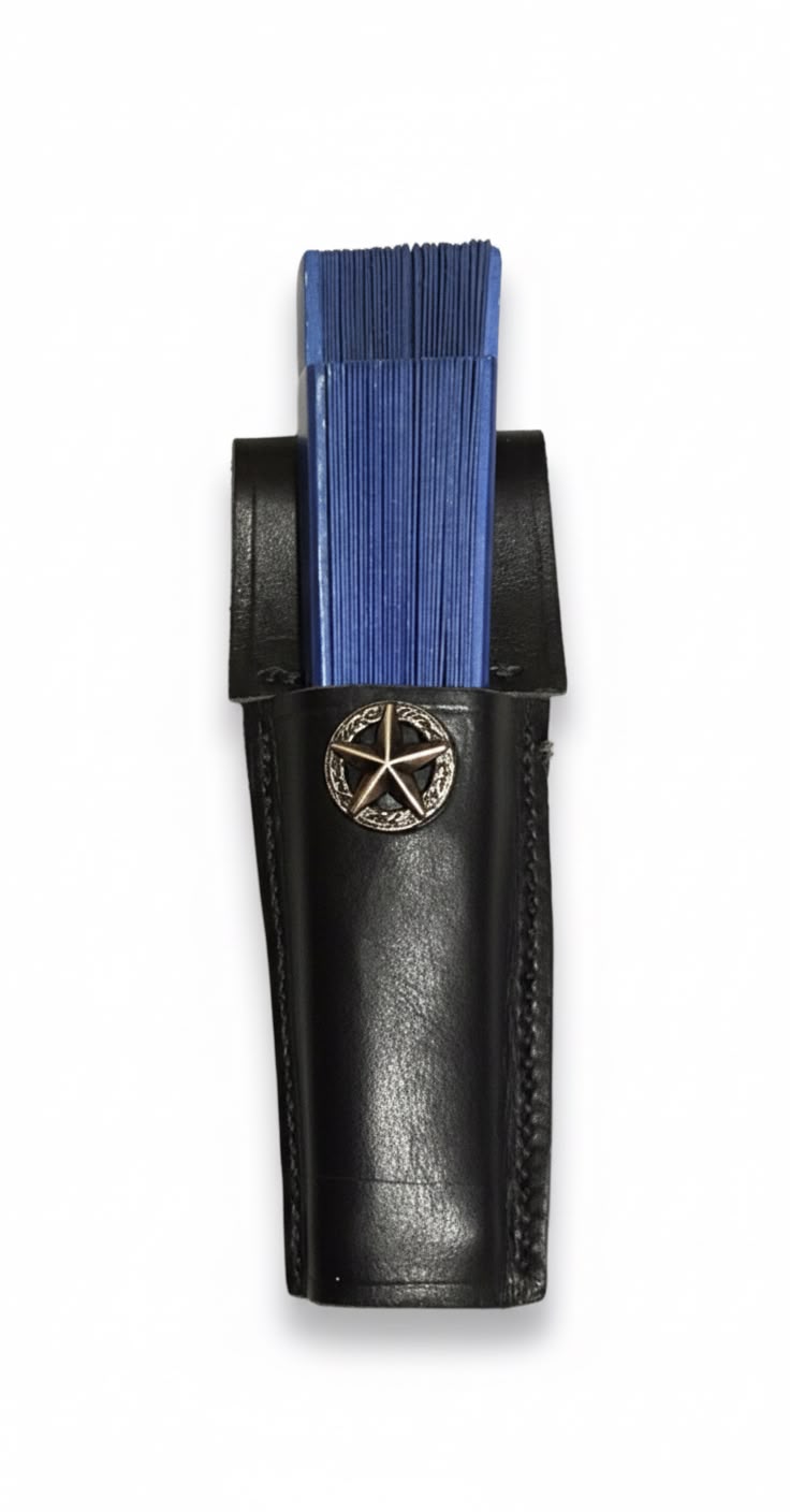Funda de cuero para abanico