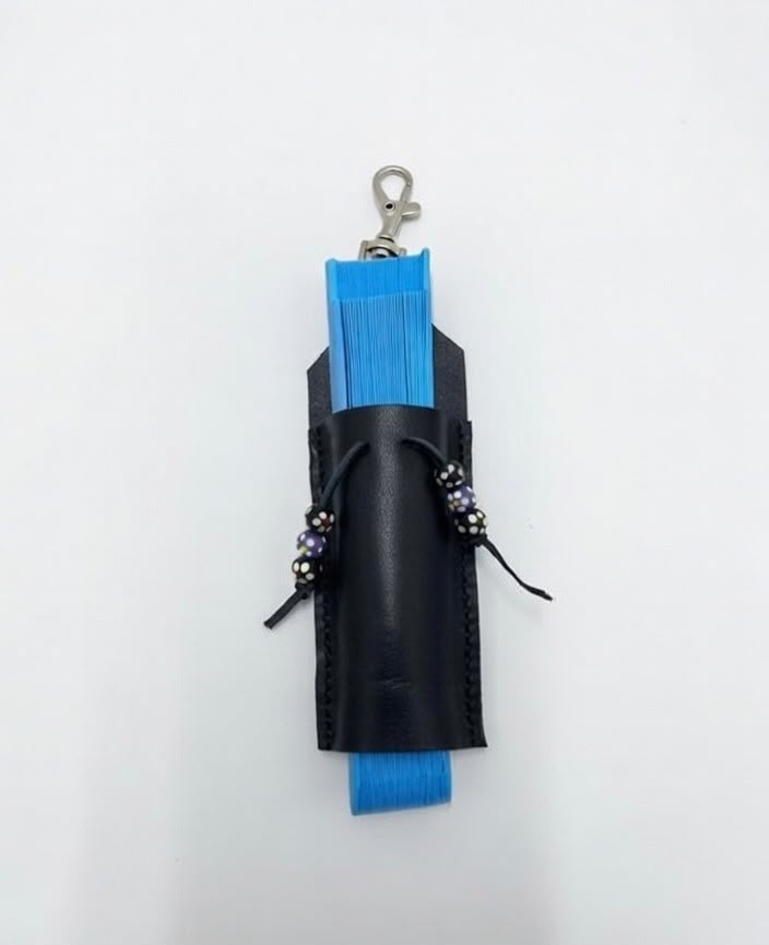 Funda de cuero para abanico