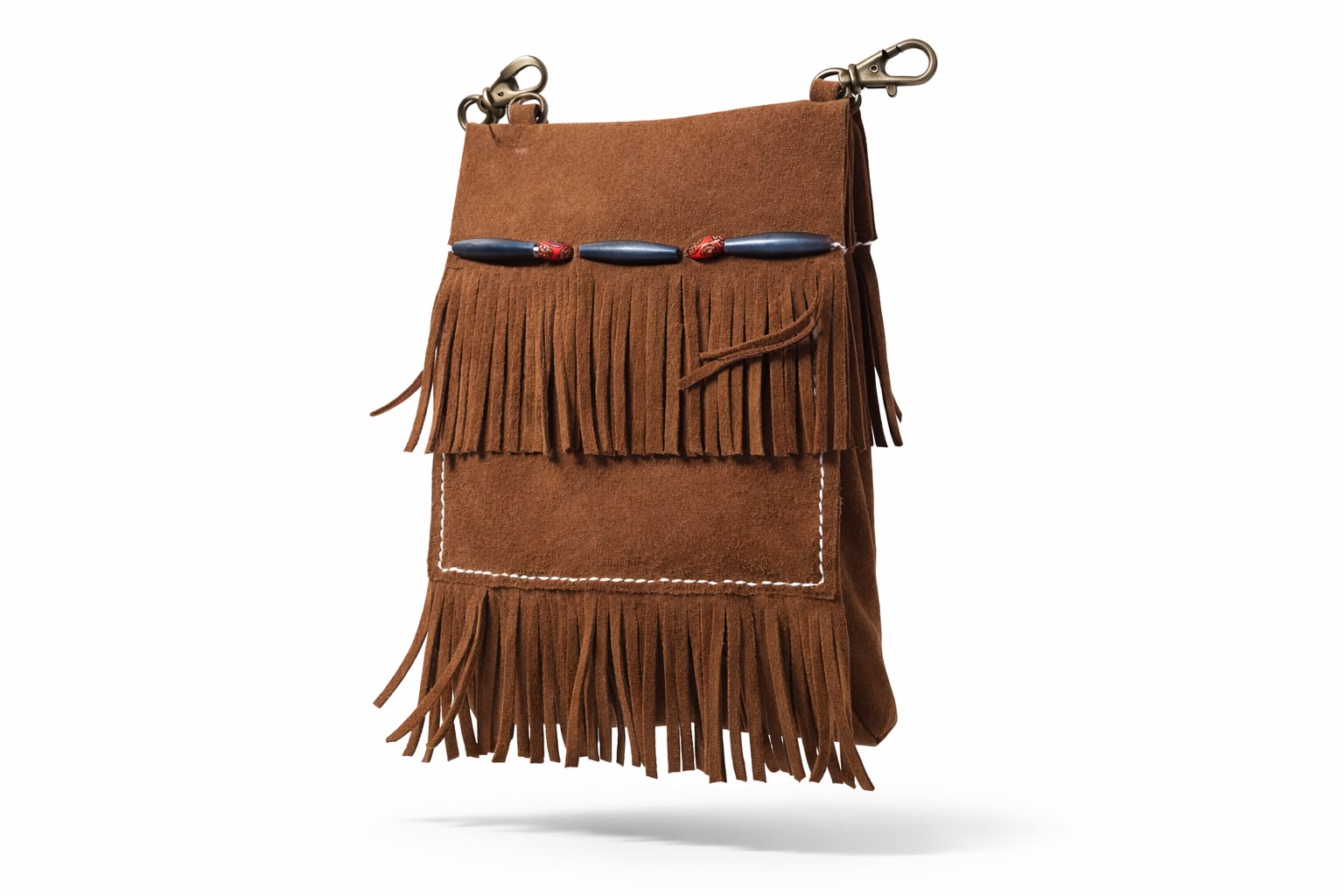 Bolso de ante con flecos