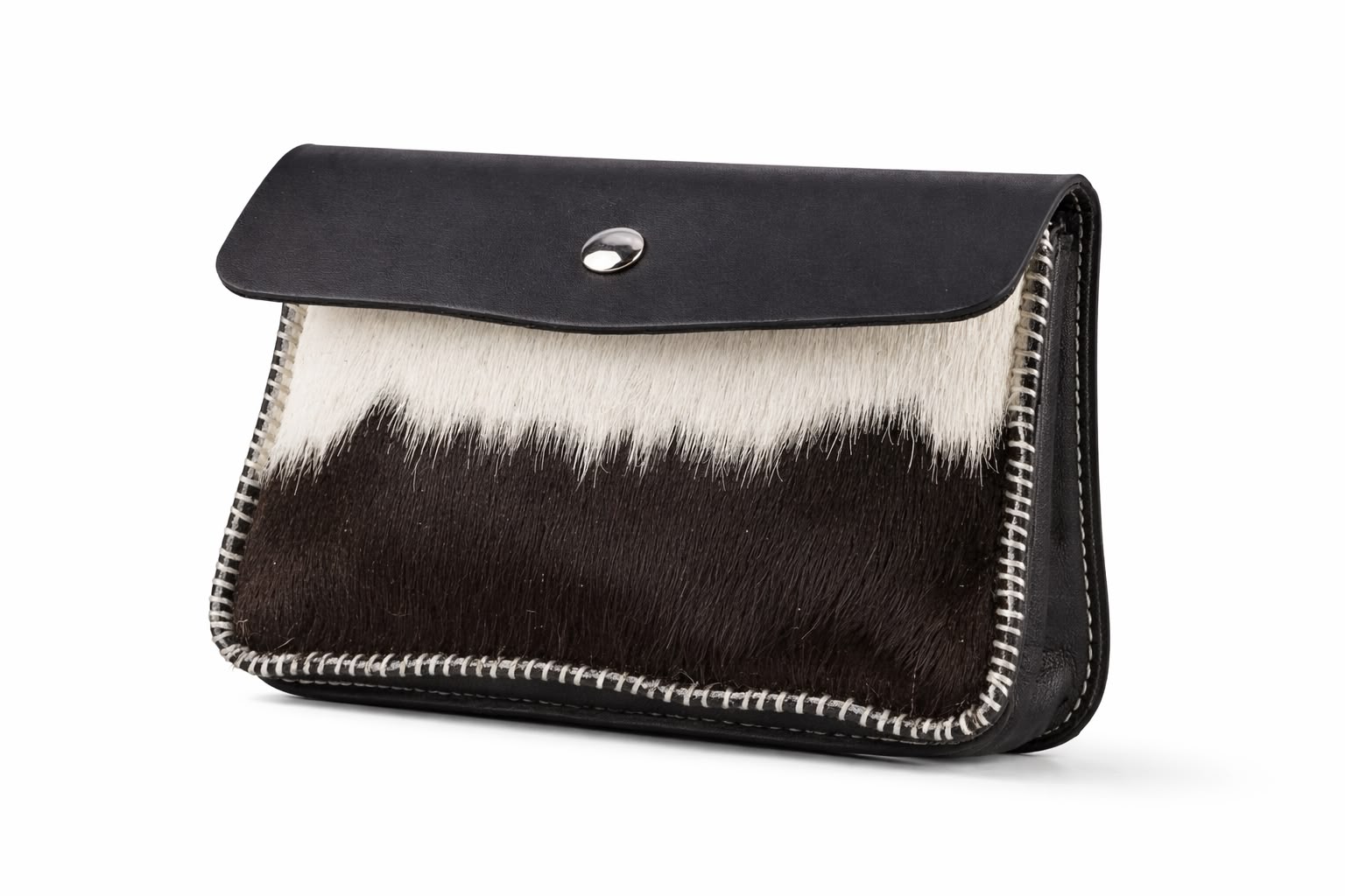 Cartera de piel auténtica