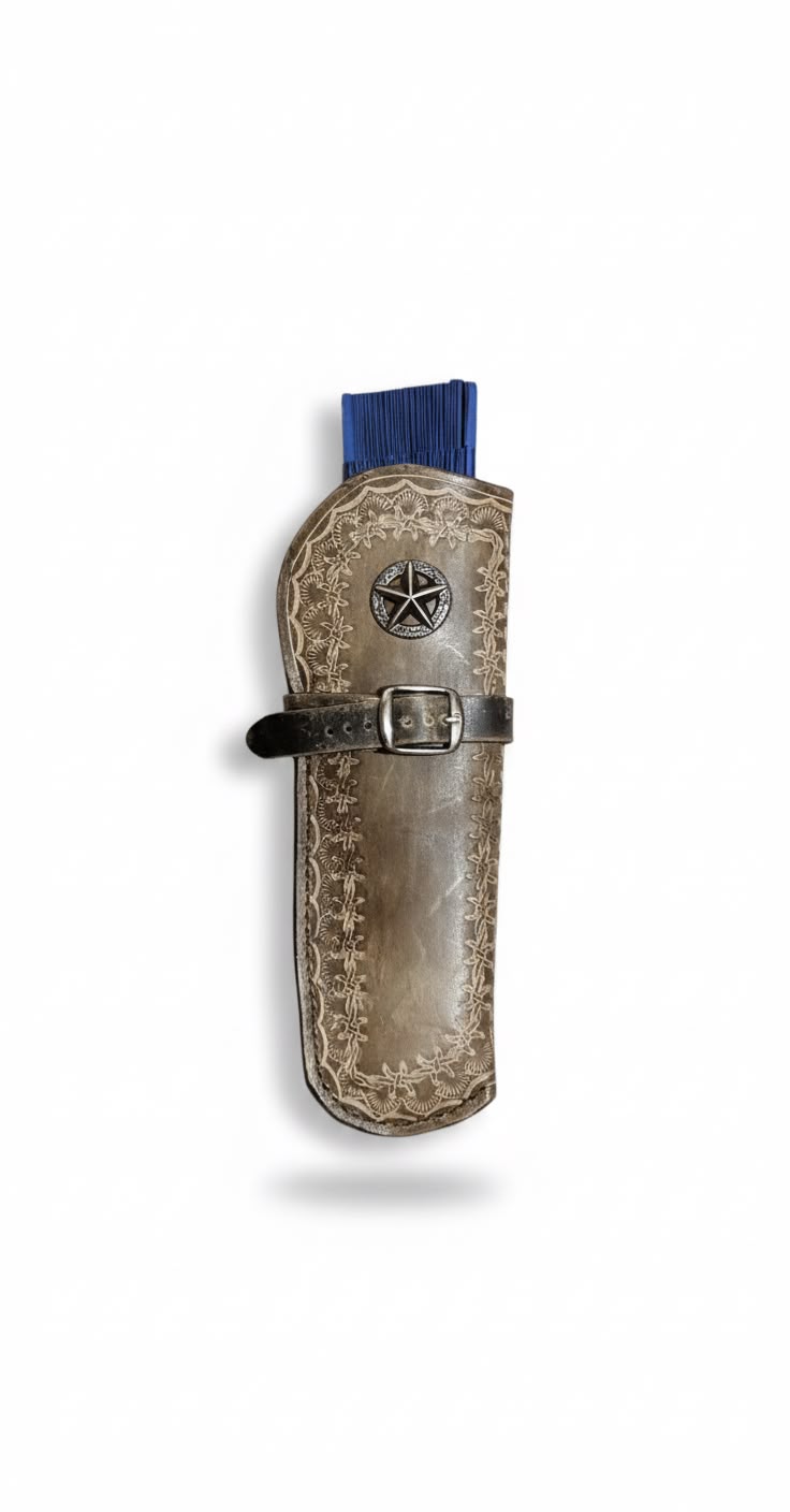 Funda de cuero para abanico