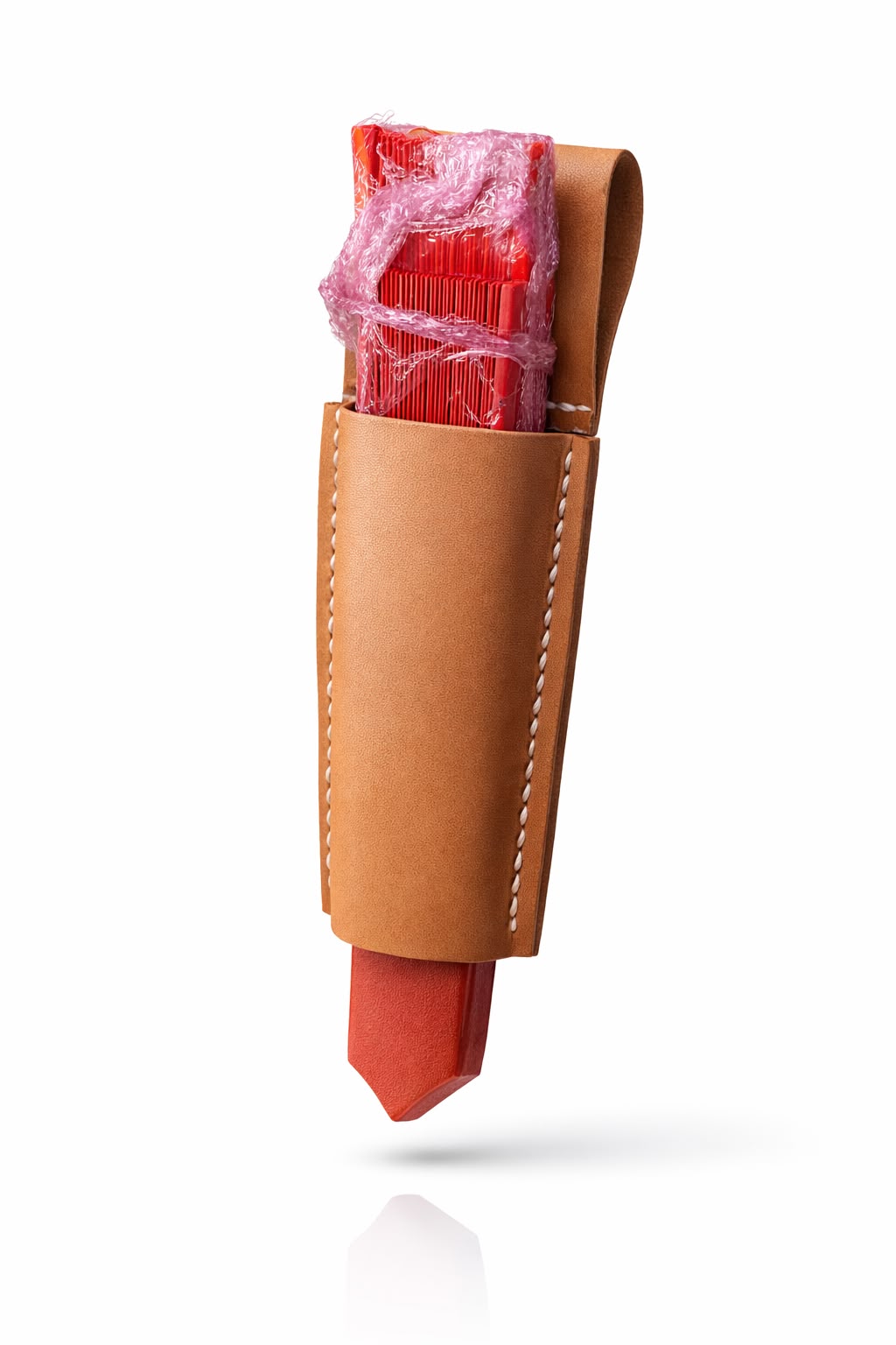 Funda de cuero para abanico