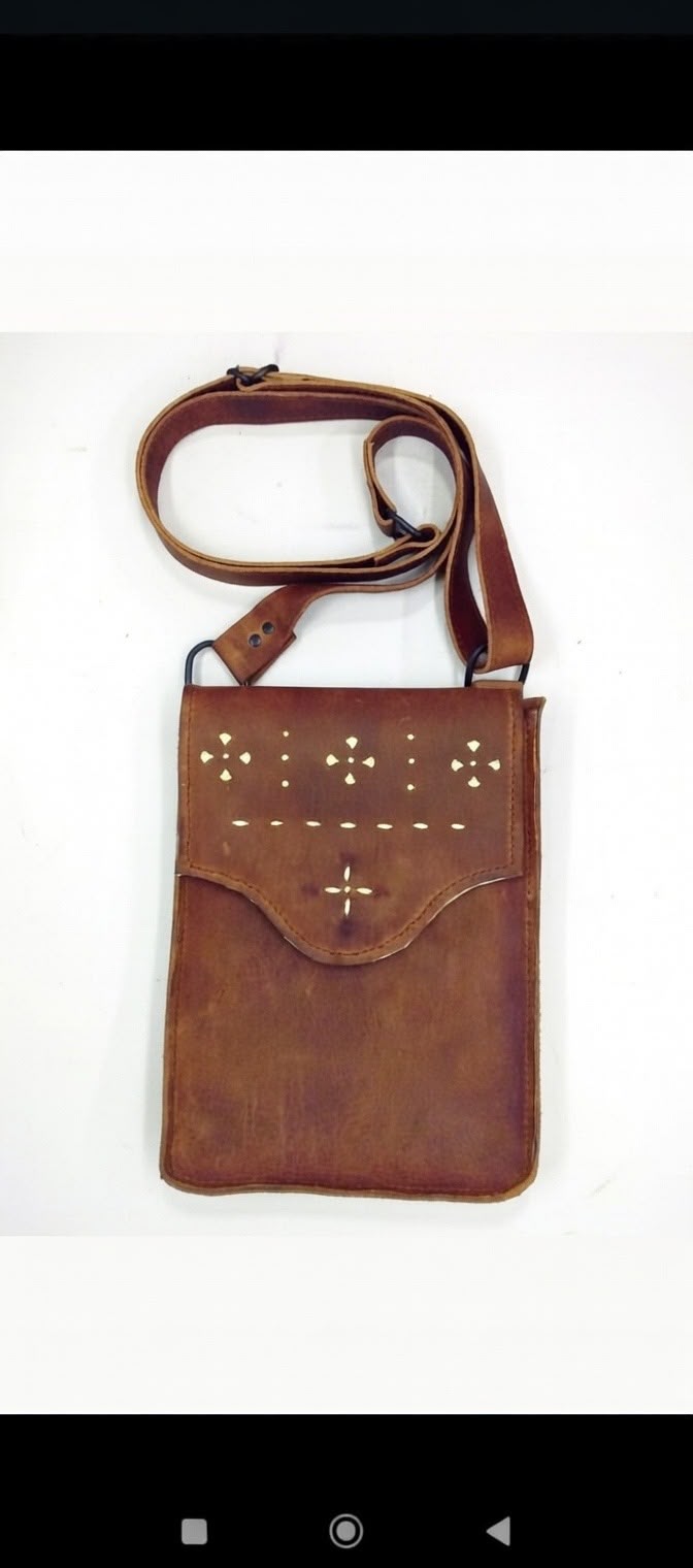 Bolso bandolera de cuero
