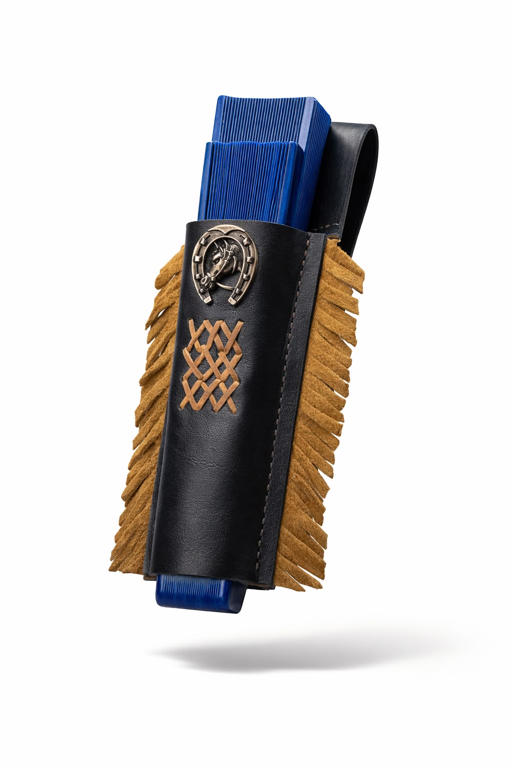 Funda de cuero para abanico
