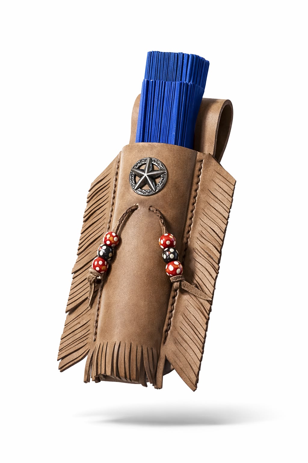 Funda de cuero para abanico