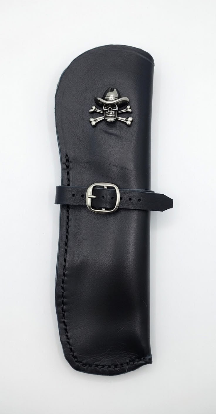 Funda de cuero para abanico