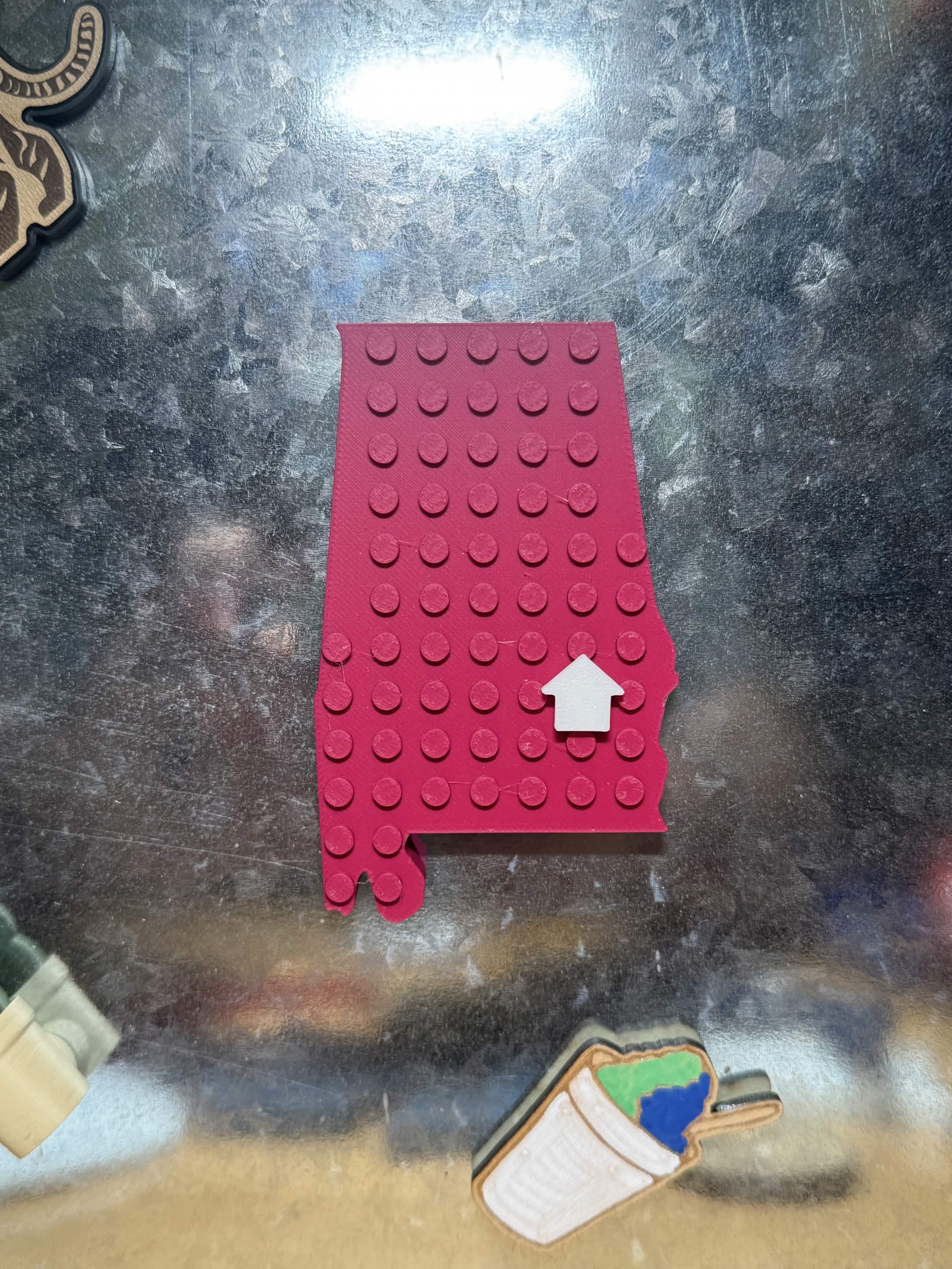 State-Shaped Brick Magnets