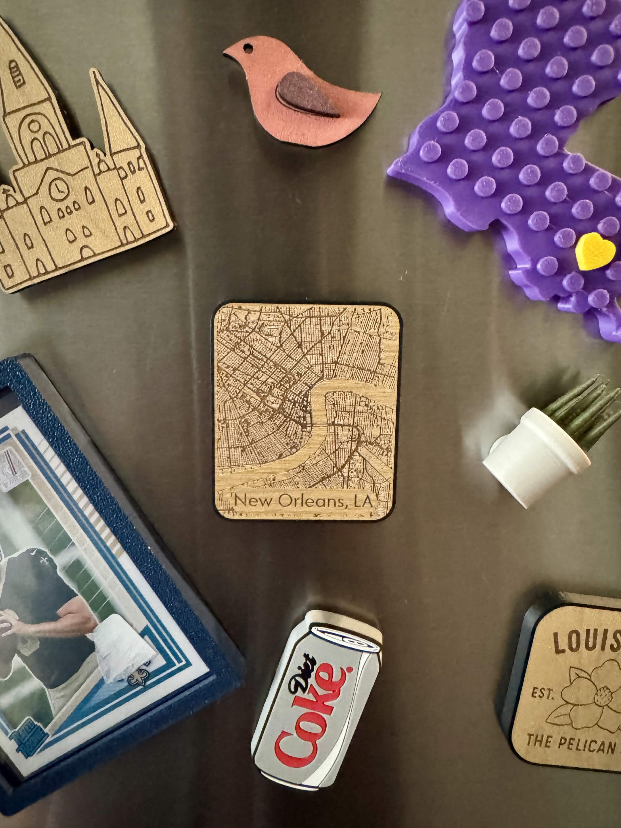New Orleans Map Magnet