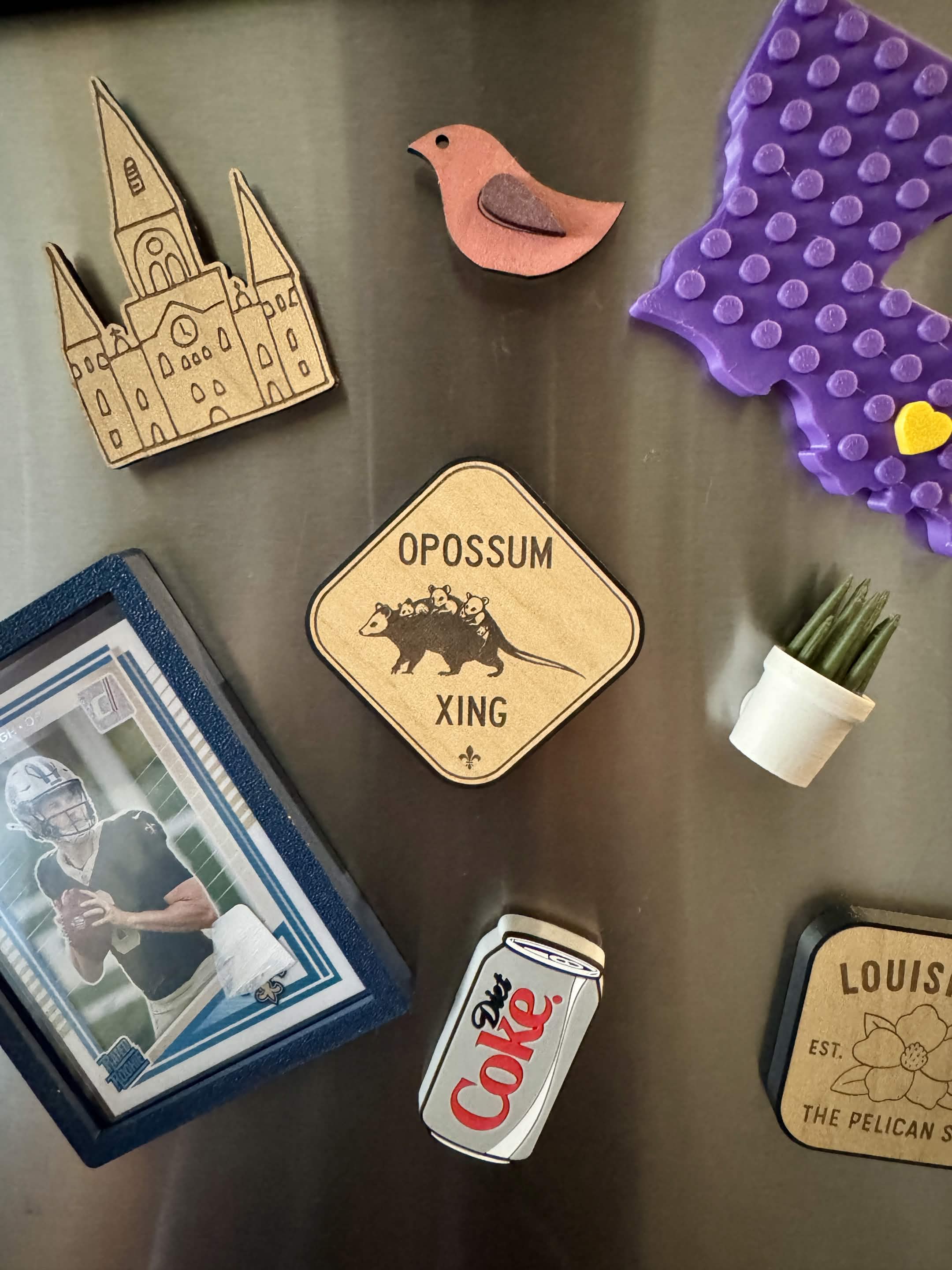 "Opossum Xing" Magnet