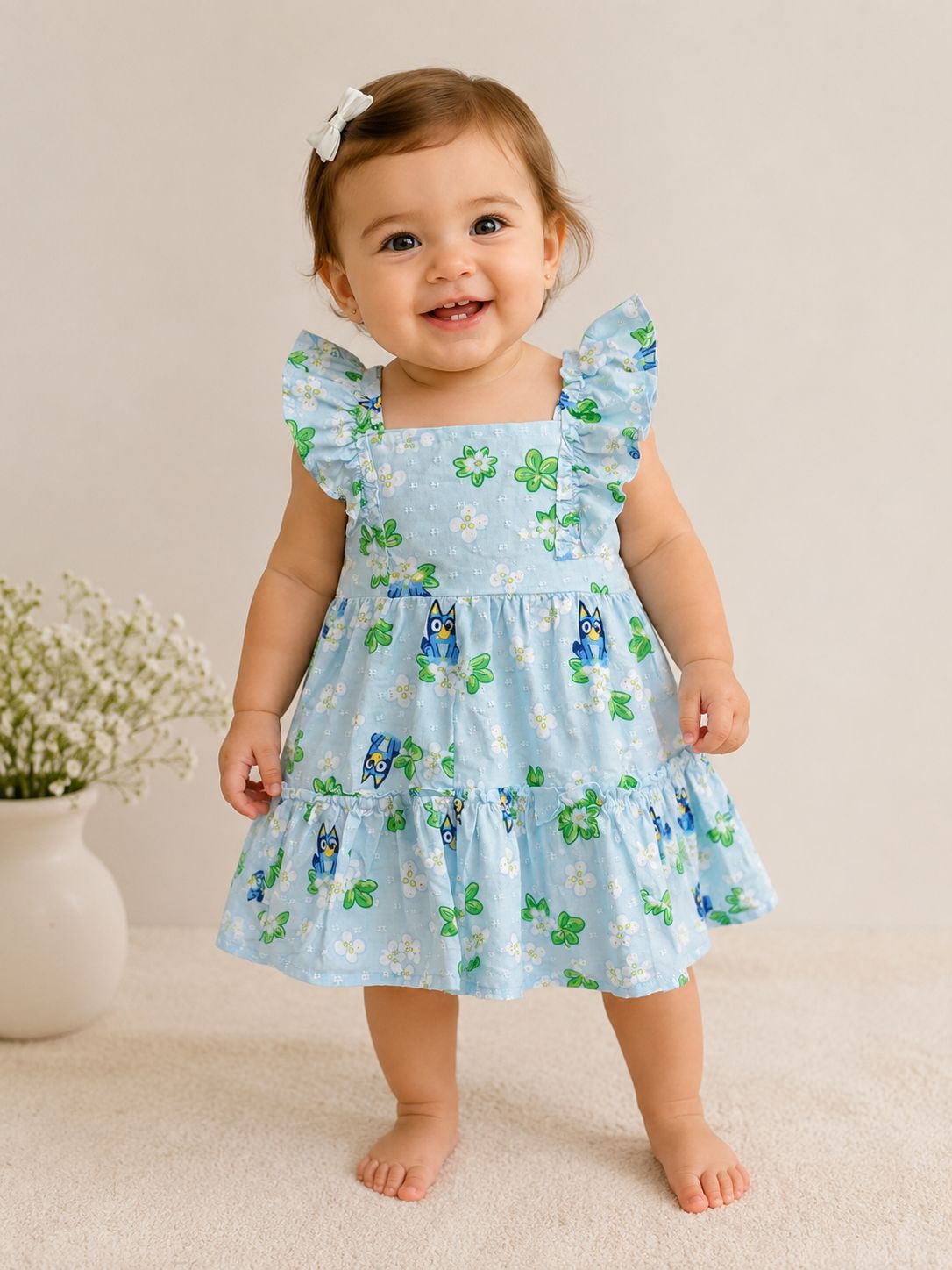 Cod 329 - Vestido Azul Bluey 