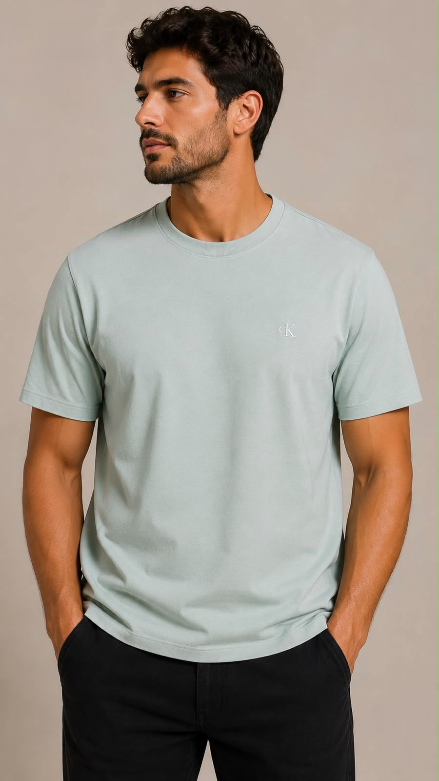 Cod 418 - Camiseta Texturizada Calvin Klein  