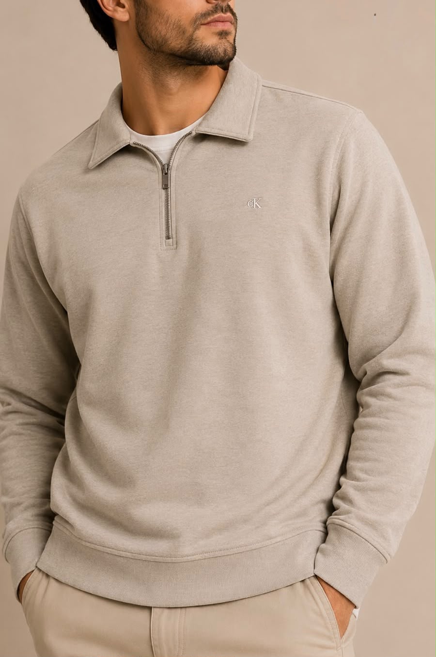 Cod 405 - Moletom CK Gola Polo Over