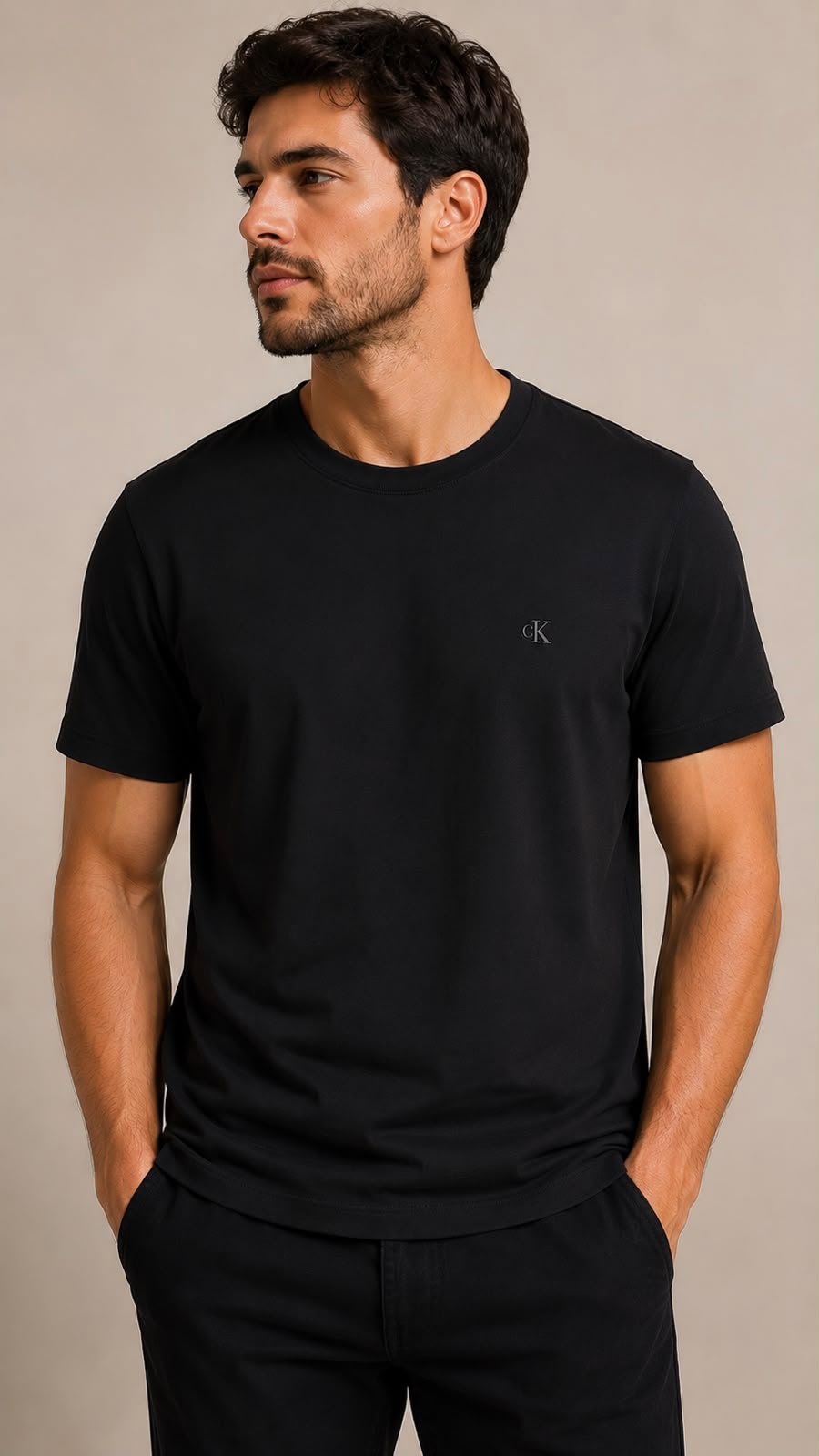 Cod 417 - Camiseta Texturizada Calvin Klein