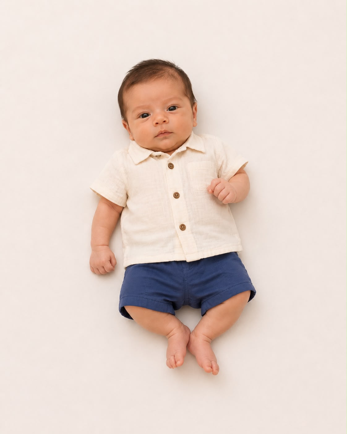  Cod 155 - Conjunto Camisa Botões + Short Carter's