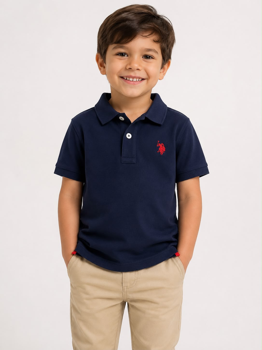Cod 391 - Camisa Polo U.S Polo Assn. Azul 