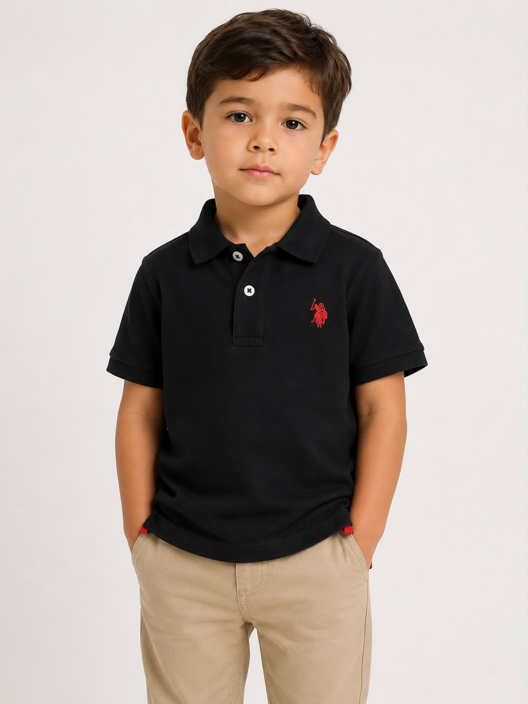 Cod 390 - Camisa Polo U.S Polo Assn. Preta