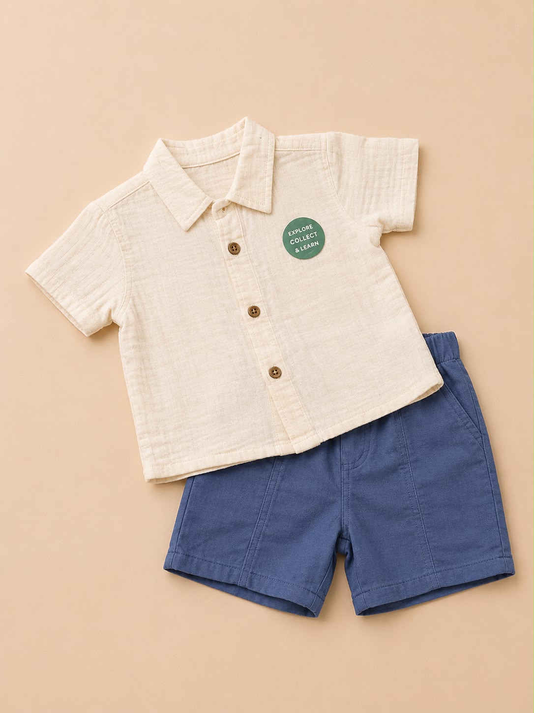  Cod 155 - Conjunto Camisa Botões + Short Carter's