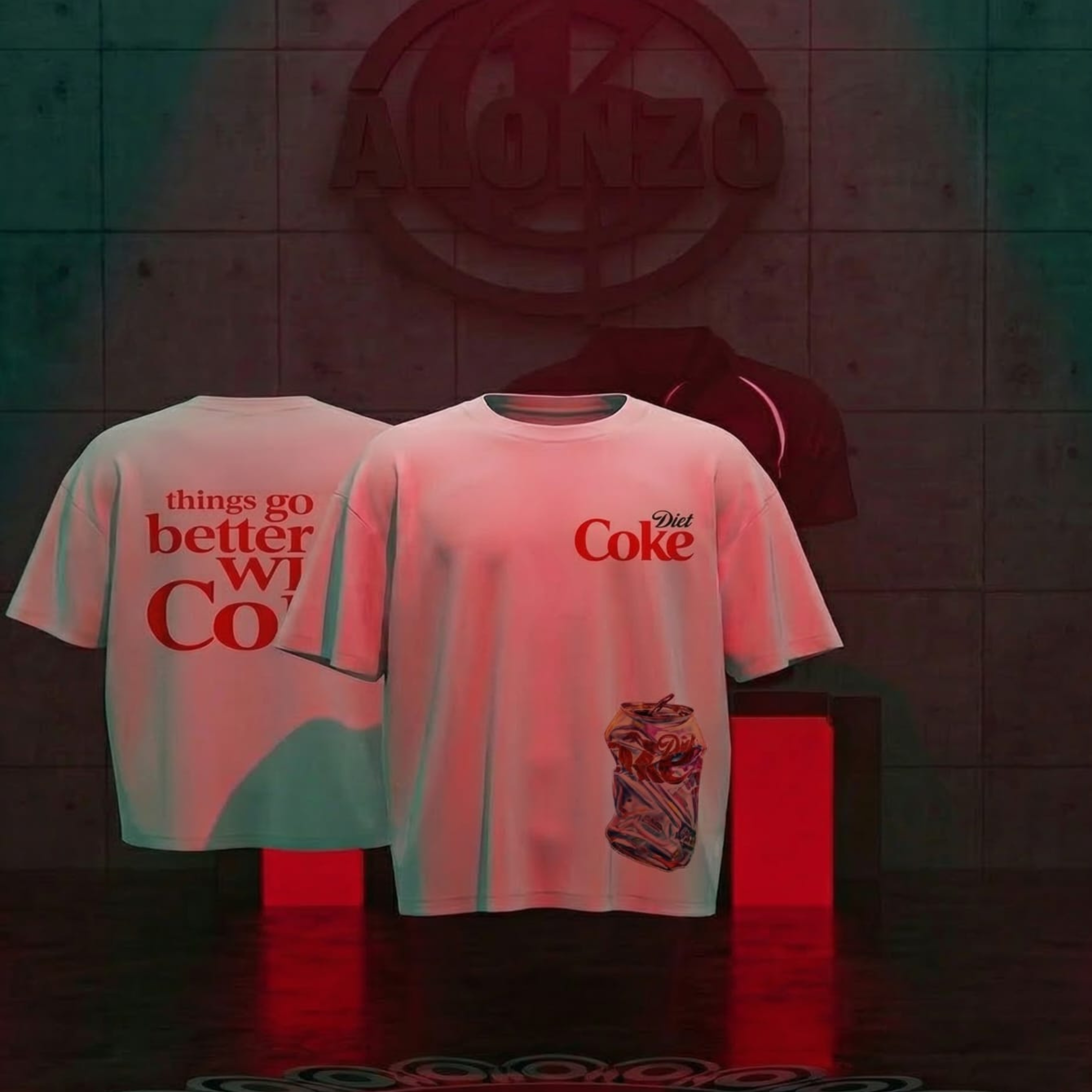Diet coke oversized tee