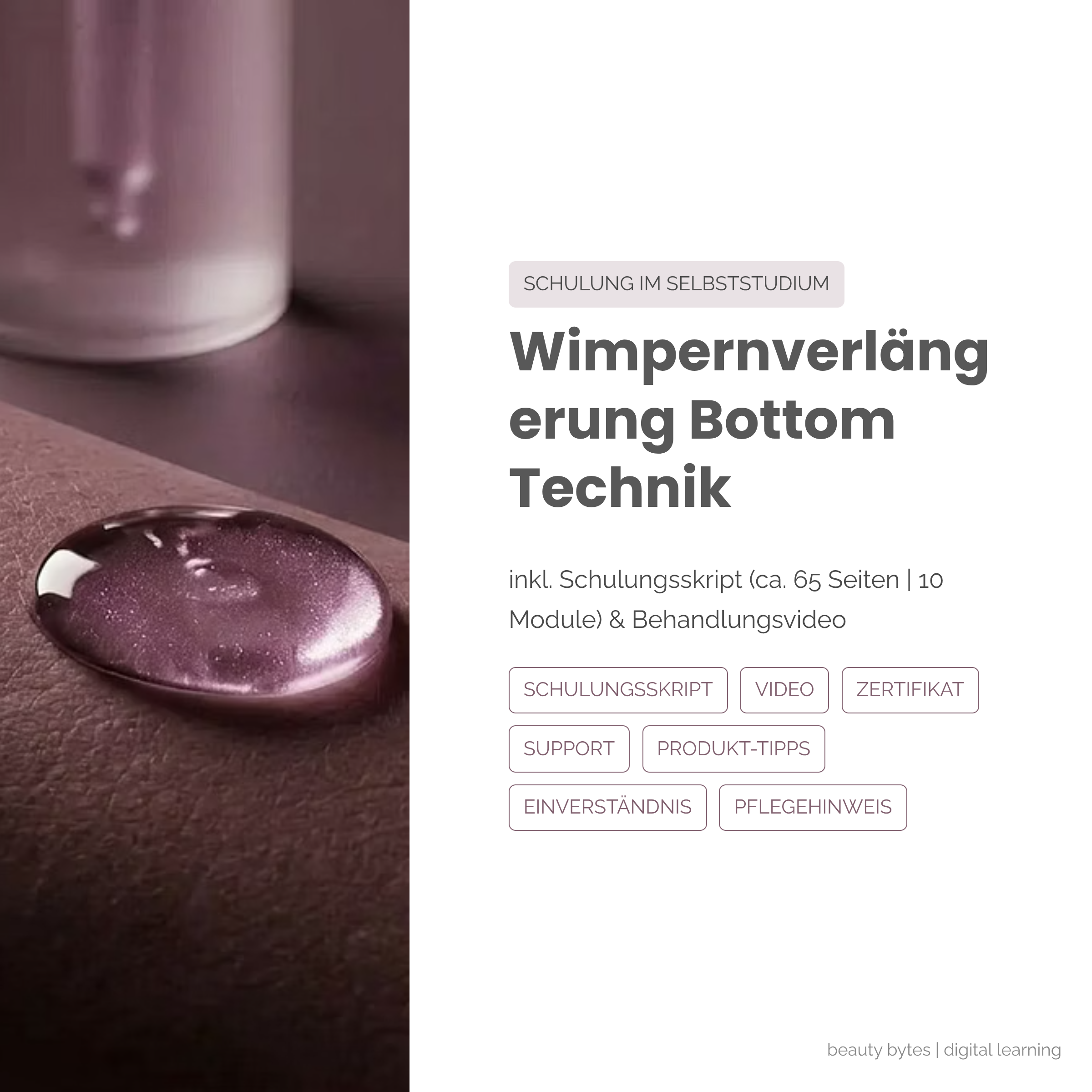Wimpernverlängerung Bottom Technik