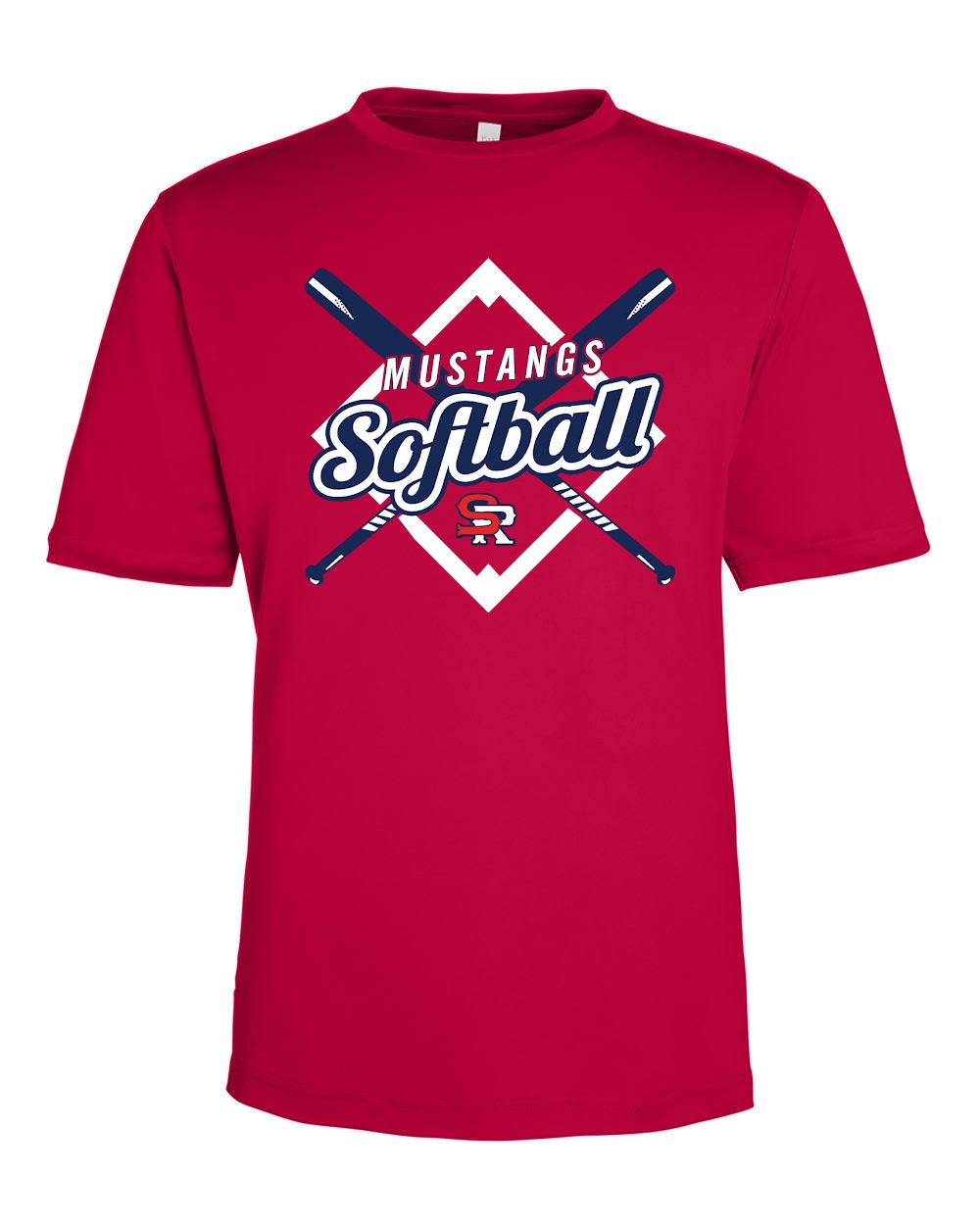Unisex Mustangs Softball Performance T-Shirt