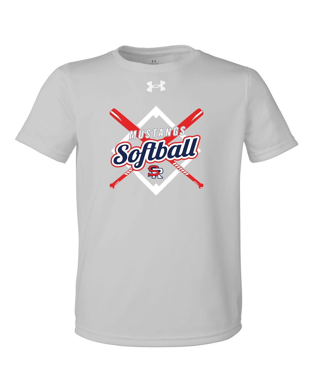 Youth UA Mustangs Softball Performance Tee