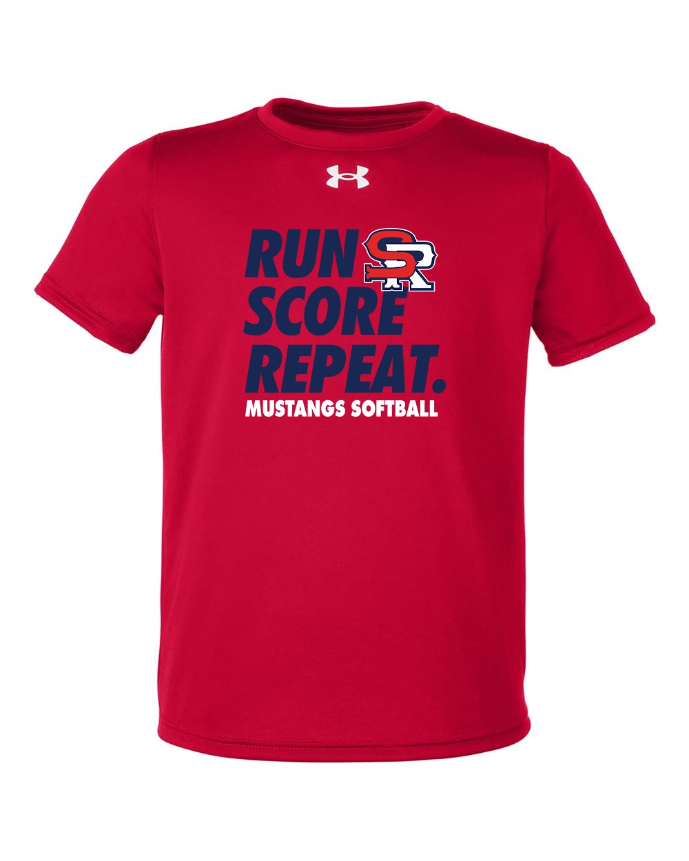 Youth UA RUN SCORE REPEAT Performance Tee