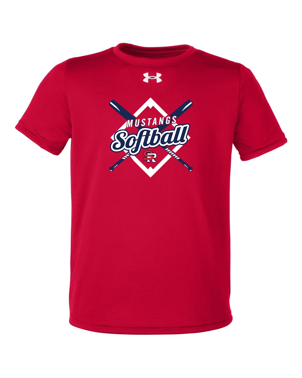 Youth UA Mustangs Softball Performance Tee