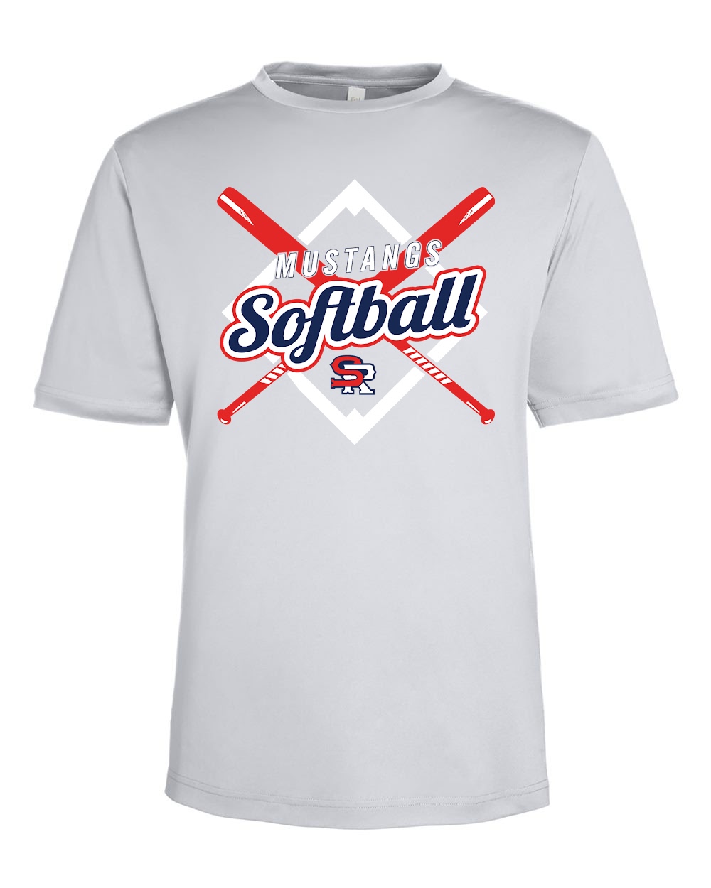 Unisex Mustangs Softball Performance T-Shirt