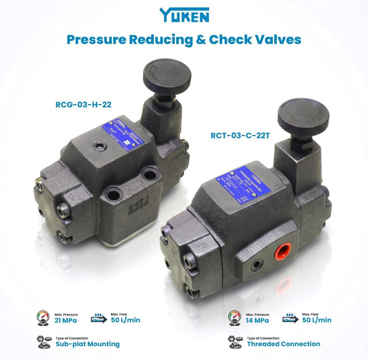 Yuken RCG-03-H-22 & RCT-03-C-22T