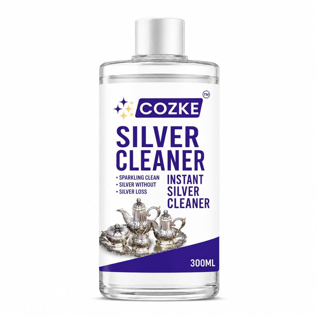 Instant Silver Dip Cleaner Liquid - Fast Acting Tarnish Remover for Jewellery, Pooja Items & Utensils Sparkling Clean