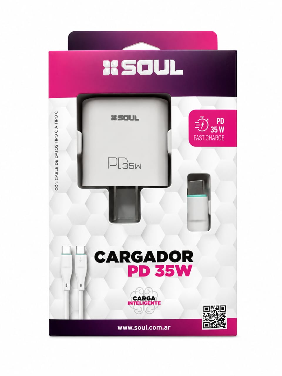 CARGADOR SOUL PD 35W CON CABLE