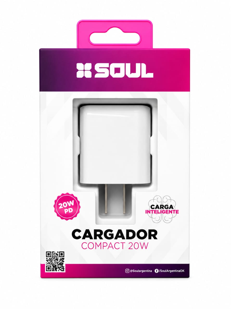 CARGADOR SOUL COMPACT 20W SIN CABLE