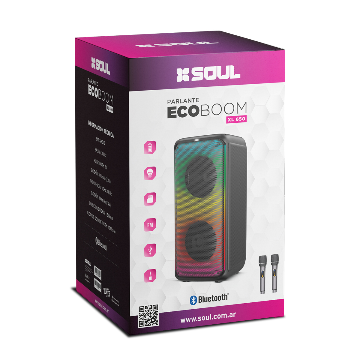 PARLANTE SOUL ECO BOOM XL650