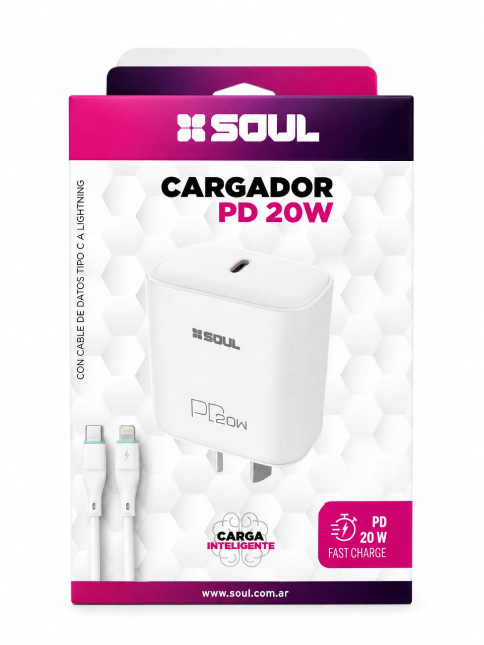 CARGADOR SOUL PD 20W CON CABLE