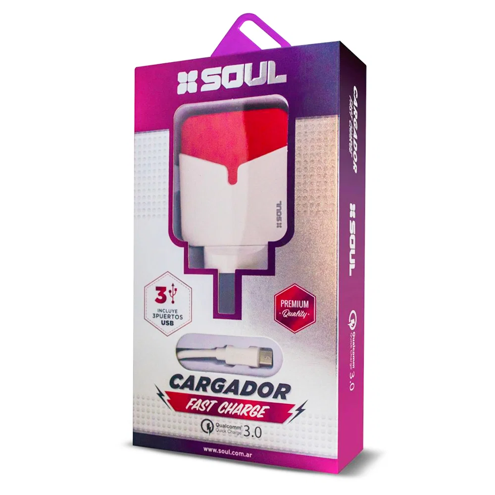 CARGADOR SOUL FAST CHARGE 3.0