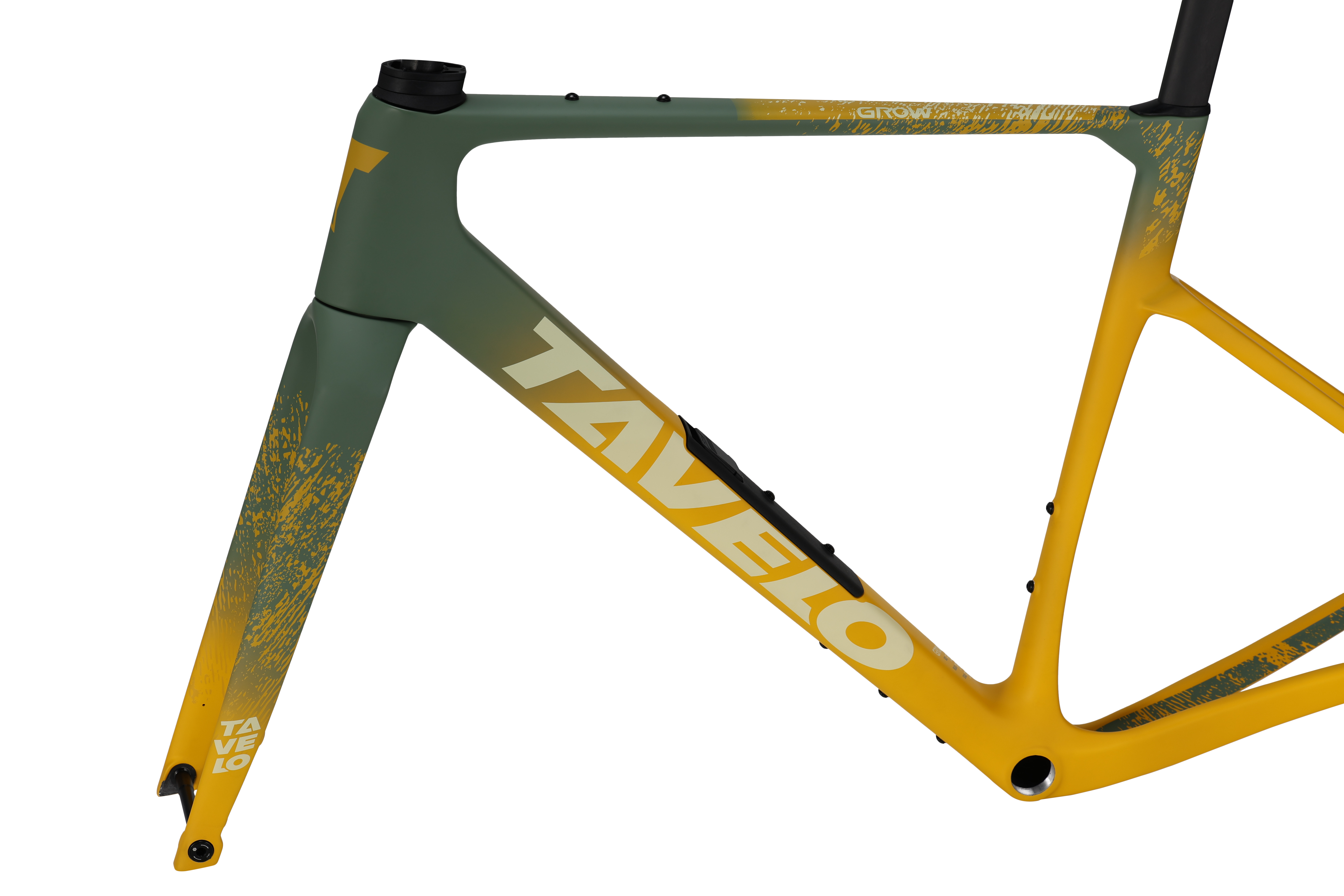 Yellow TAVELO GROW frame with AVRO-GR Handlebar