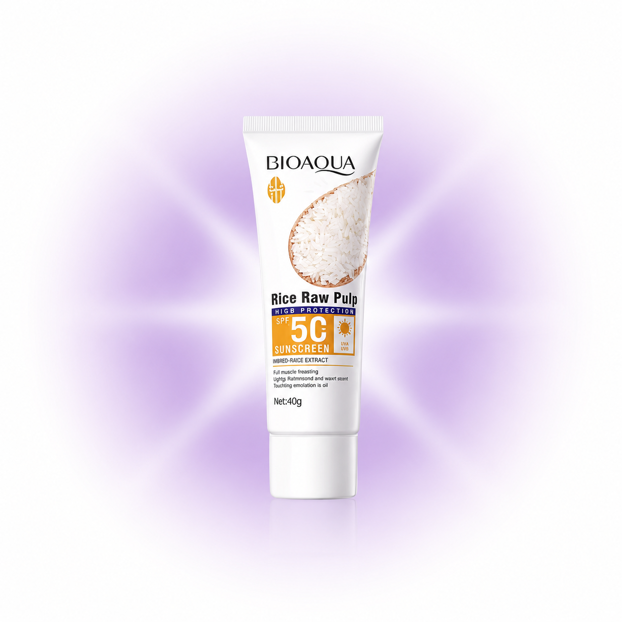 Protector solar BIOAOUA de puré de arroz