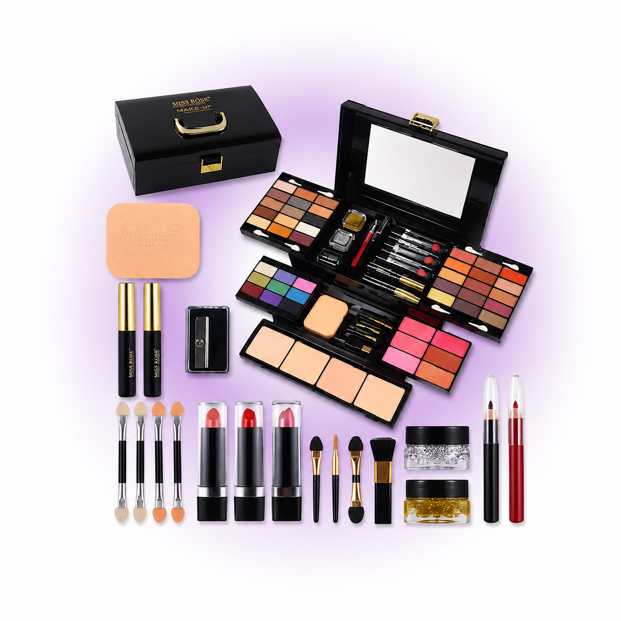 Maquillaje profesional Color Spirit: set completo para artistas y amantes de la belleza.