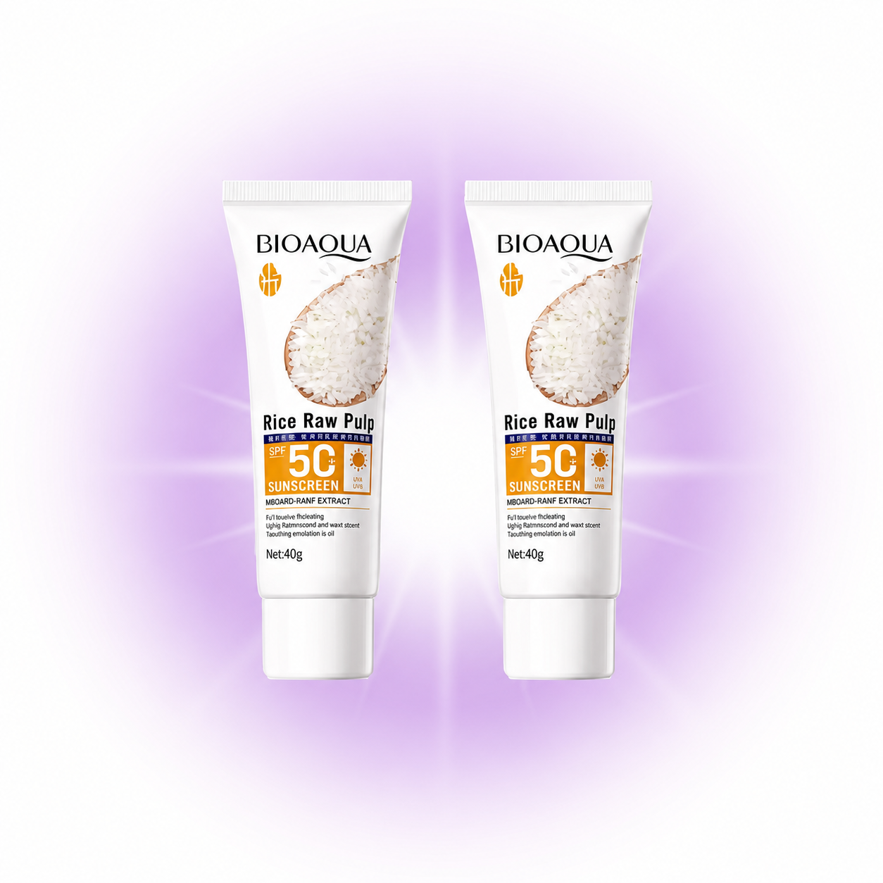 Protector solar BIOAOUA de puré de arroz