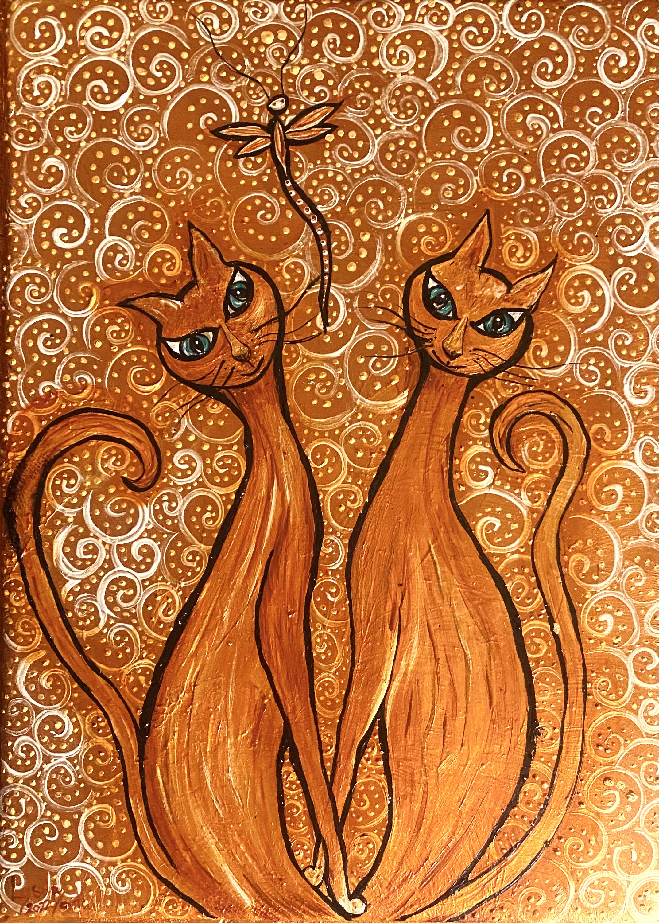 Orange cat duo