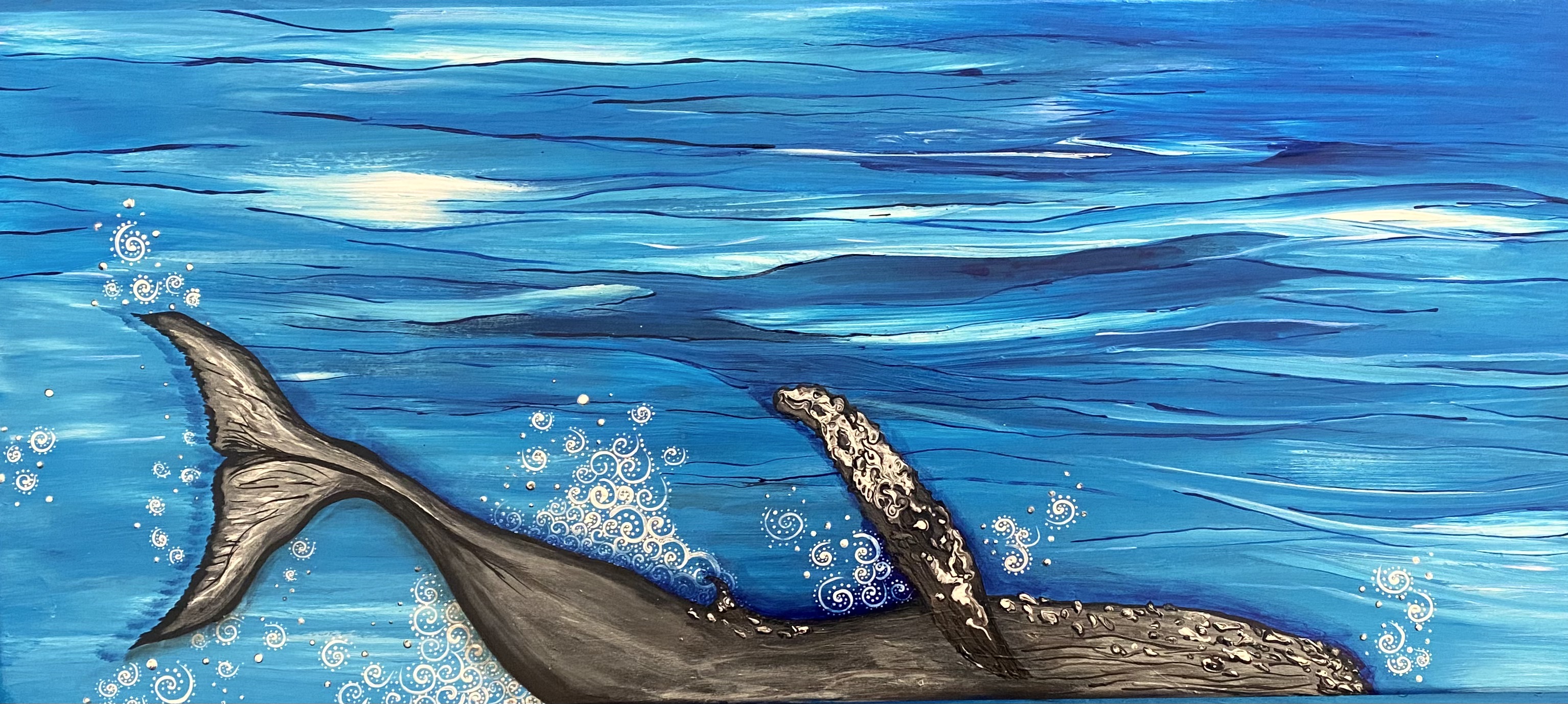 Whale surfacing