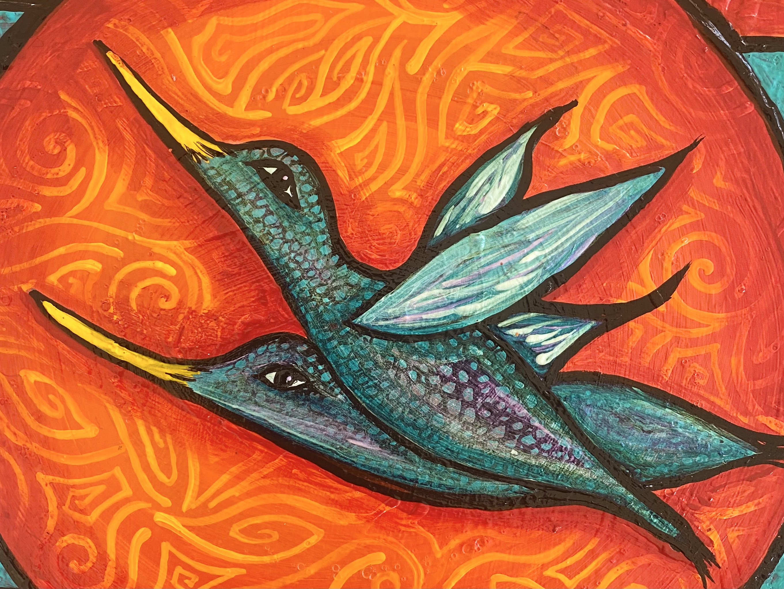 Vibrant Hummingbirds