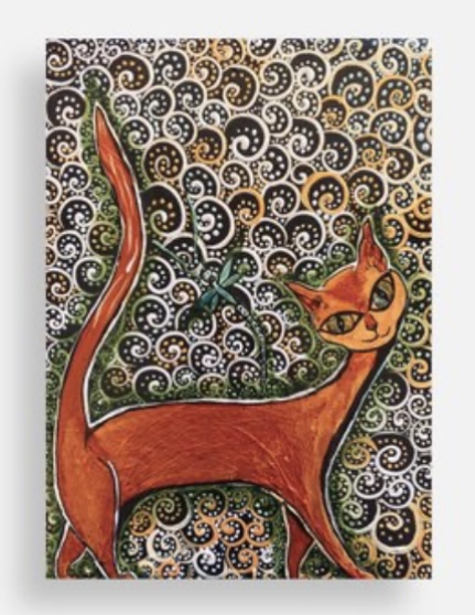 Whimsical Cat Art Print