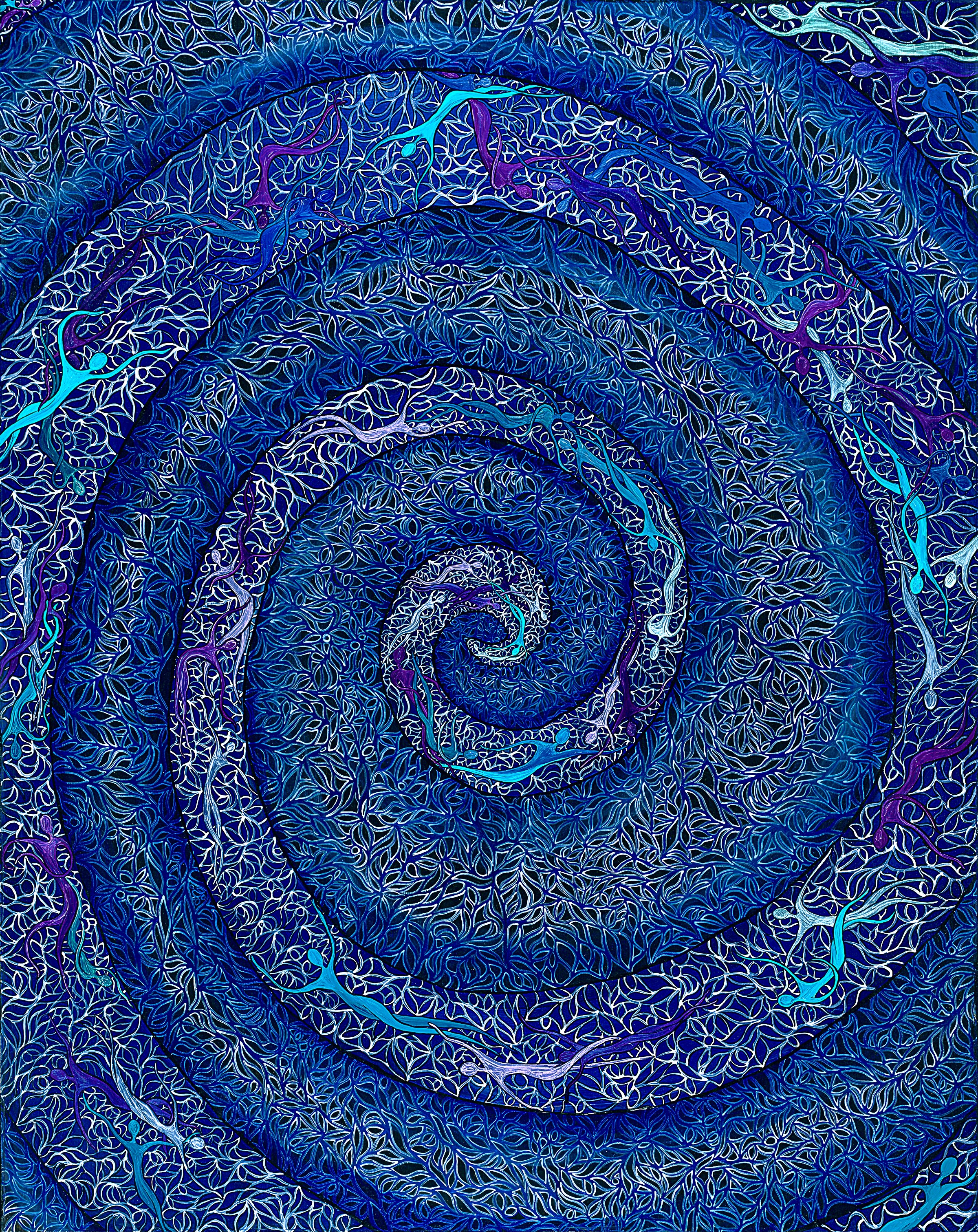 Blue Spiral dancers